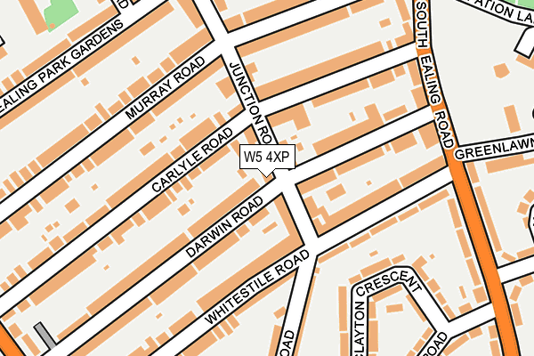 W5 4XP map - OS OpenMap – Local (Ordnance Survey)
