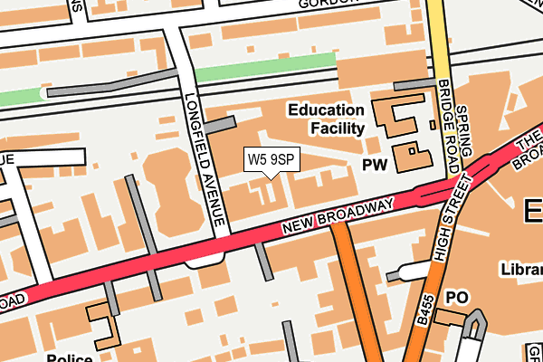 W5 9SP map - OS OpenMap – Local (Ordnance Survey)