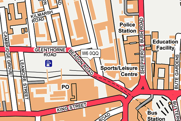 W6 0QQ map - OS OpenMap – Local (Ordnance Survey)