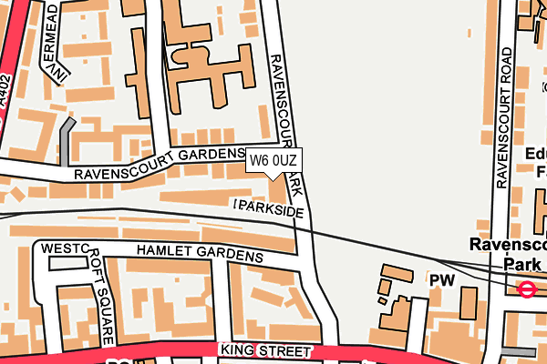 W6 0UZ map - OS OpenMap – Local (Ordnance Survey)