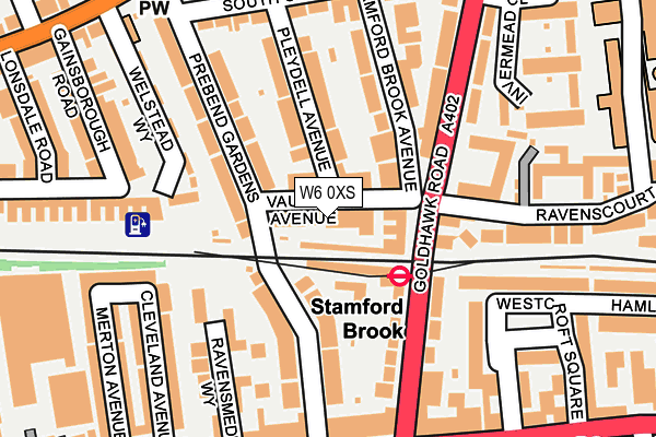 W6 0XS map - OS OpenMap – Local (Ordnance Survey)