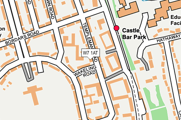 W7 1AT map - OS OpenMap – Local (Ordnance Survey)