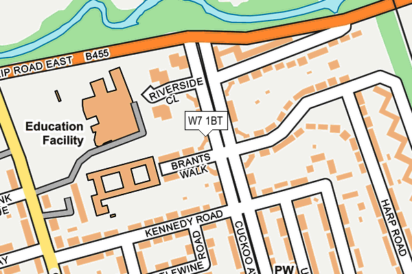 W7 1BT map - OS OpenMap – Local (Ordnance Survey)