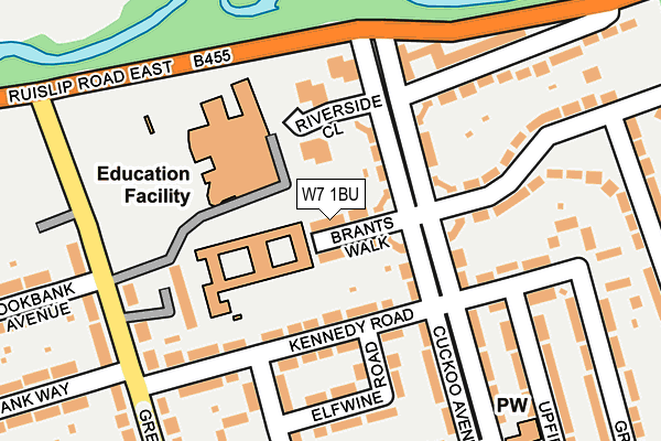 W7 1BU map - OS OpenMap – Local (Ordnance Survey)
