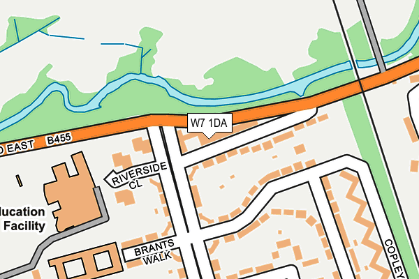 W7 1DA map - OS OpenMap – Local (Ordnance Survey)