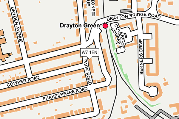 W7 1EN map - OS OpenMap – Local (Ordnance Survey)