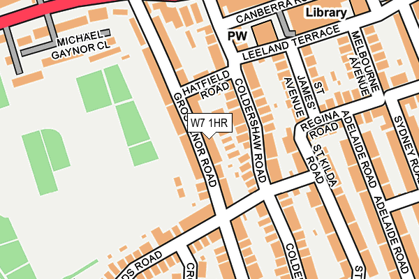 W7 1HR map - OS OpenMap – Local (Ordnance Survey)