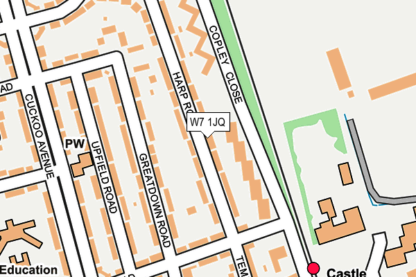 W7 1JQ map - OS OpenMap – Local (Ordnance Survey)