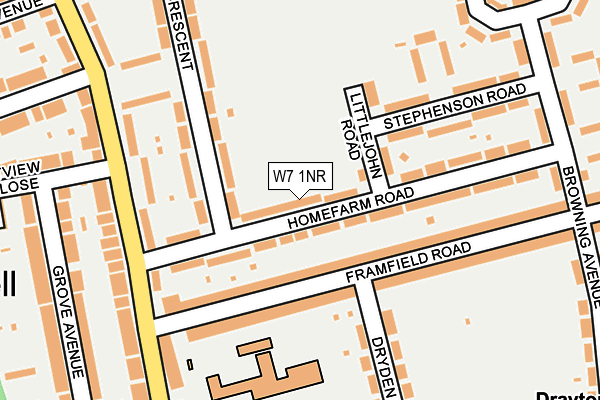 W7 1NR map - OS OpenMap – Local (Ordnance Survey)