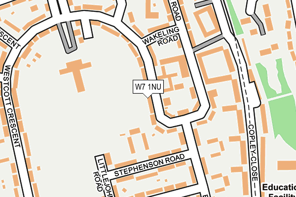 W7 1NU map - OS OpenMap – Local (Ordnance Survey)