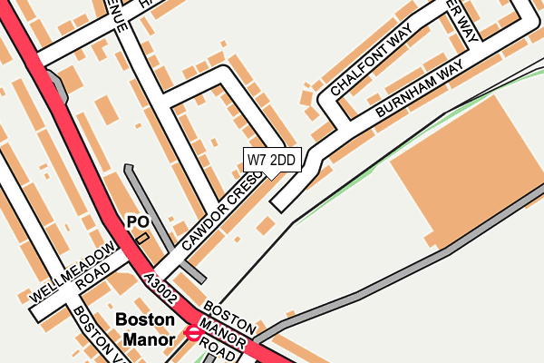 W7 2DD map - OS OpenMap – Local (Ordnance Survey)