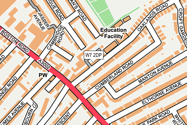 W7 2DP map - OS OpenMap – Local (Ordnance Survey)