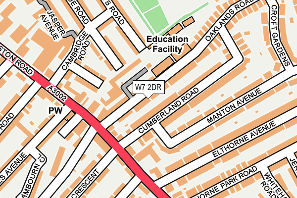 W7 2DR map - OS OpenMap – Local (Ordnance Survey)