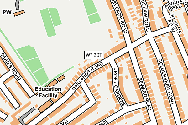 W7 2DT map - OS OpenMap – Local (Ordnance Survey)