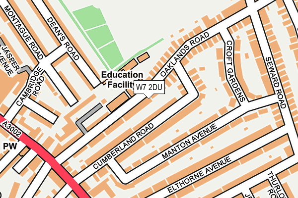 W7 2DU map - OS OpenMap – Local (Ordnance Survey)