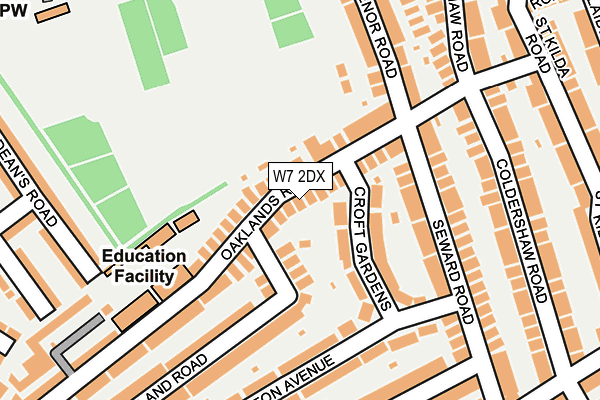 W7 2DX map - OS OpenMap – Local (Ordnance Survey)