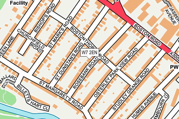 W7 2EN map - OS OpenMap – Local (Ordnance Survey)
