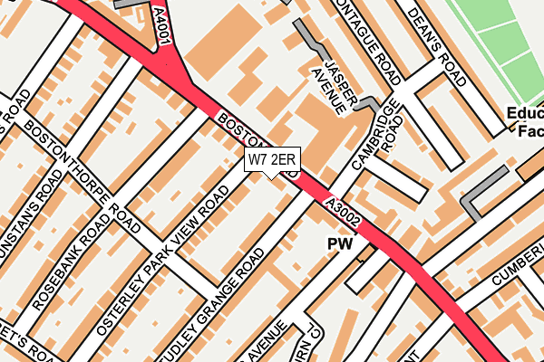 W7 2ER map - OS OpenMap – Local (Ordnance Survey)