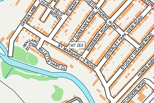 W7 2EX map - OS OpenMap – Local (Ordnance Survey)