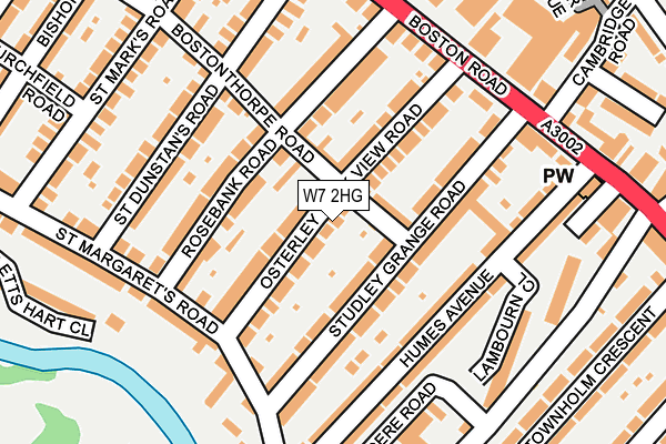 W7 2HG map - OS OpenMap – Local (Ordnance Survey)