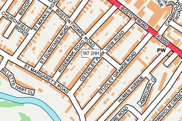 W7 2HH map - OS OpenMap – Local (Ordnance Survey)