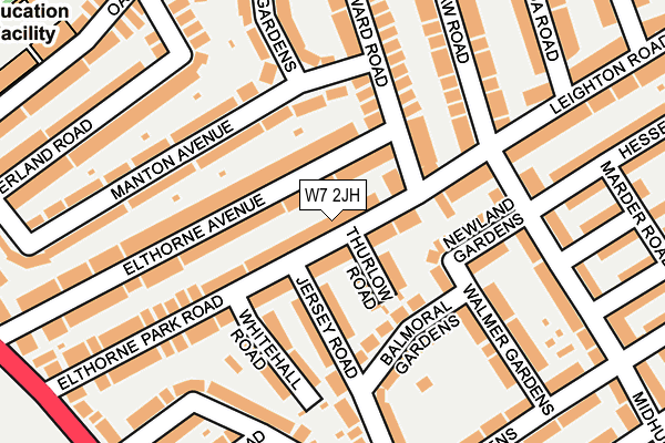 W7 2JH map - OS OpenMap – Local (Ordnance Survey)