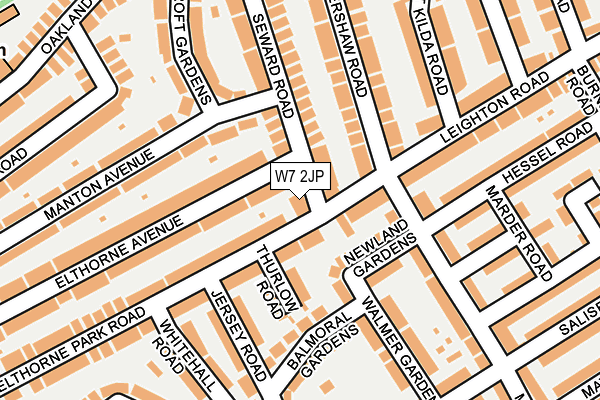 W7 2JP map - OS OpenMap – Local (Ordnance Survey)