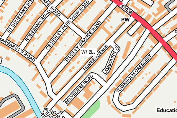 W7 2LJ map - OS OpenMap – Local (Ordnance Survey)