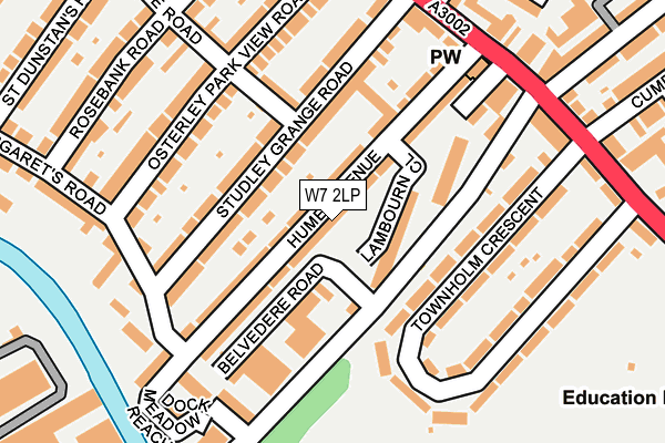W7 2LP map - OS OpenMap – Local (Ordnance Survey)