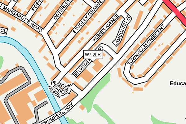 W7 2LR map - OS OpenMap – Local (Ordnance Survey)