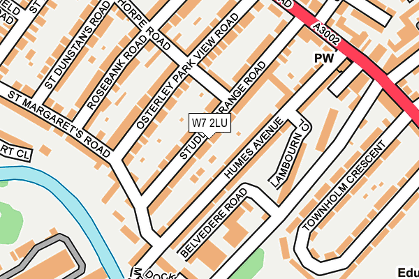 W7 2LU map - OS OpenMap – Local (Ordnance Survey)