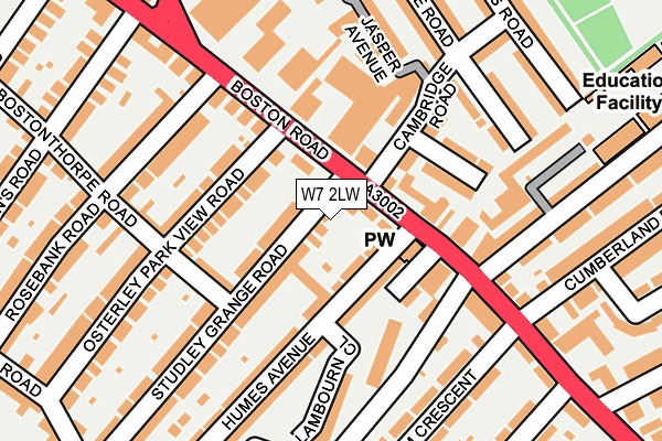 W7 2LW map - OS OpenMap – Local (Ordnance Survey)