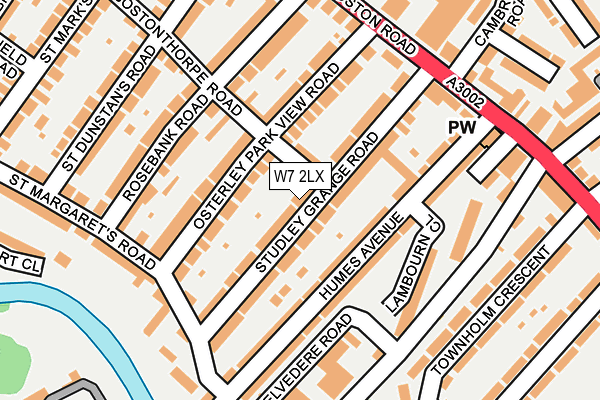 W7 2LX map - OS OpenMap – Local (Ordnance Survey)