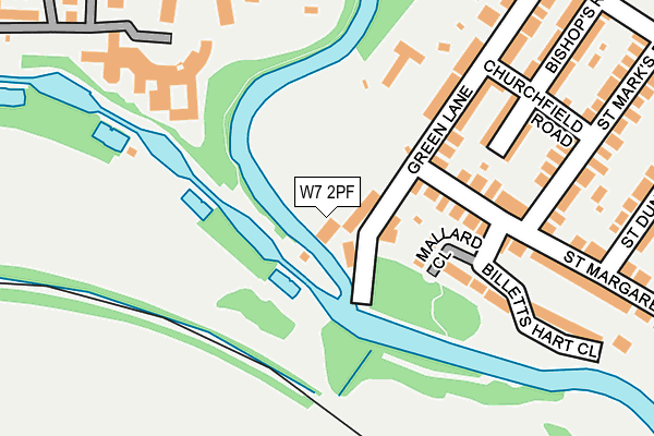 W7 2PF map - OS OpenMap – Local (Ordnance Survey)