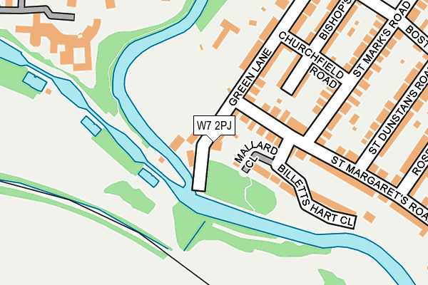 W7 2PJ map - OS OpenMap – Local (Ordnance Survey)