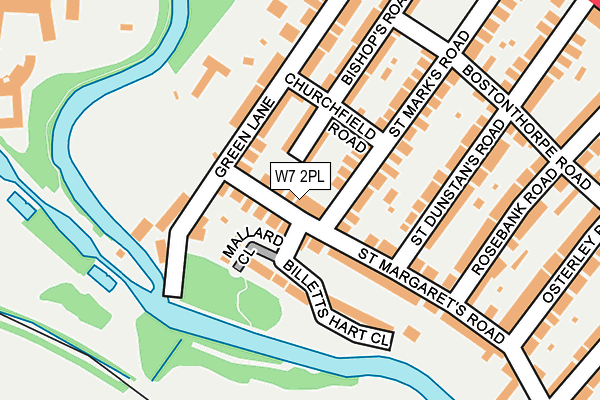 W7 2PL map - OS OpenMap – Local (Ordnance Survey)