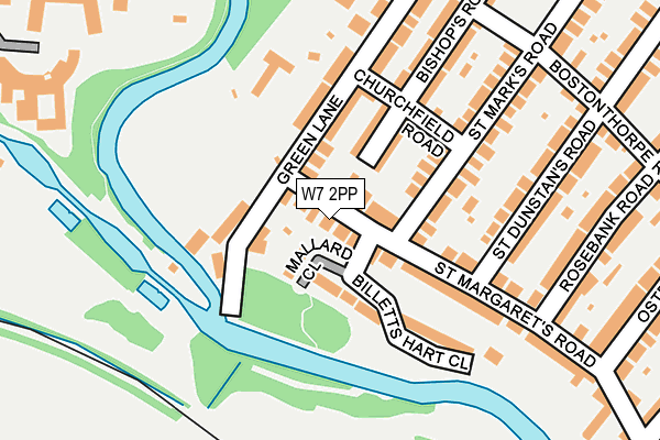 W7 2PP map - OS OpenMap – Local (Ordnance Survey)