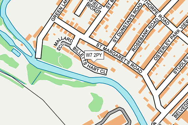 W7 2PY map - OS OpenMap – Local (Ordnance Survey)