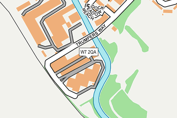 W7 2QA map - OS OpenMap – Local (Ordnance Survey)