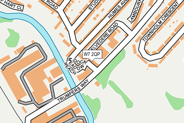 W7 2QP map - OS OpenMap – Local (Ordnance Survey)