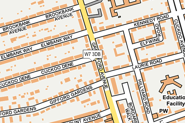 W7 3DB map - OS OpenMap – Local (Ordnance Survey)