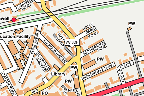 W7 3DH map - OS OpenMap – Local (Ordnance Survey)