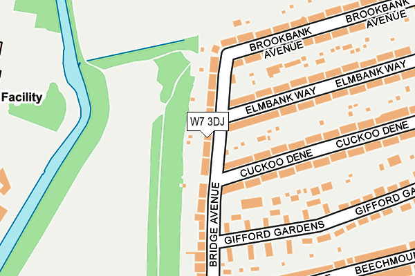 W7 3DJ map - OS OpenMap – Local (Ordnance Survey)