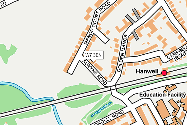 W7 3EN map - OS OpenMap – Local (Ordnance Survey)