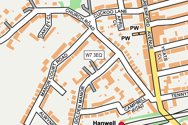 W7 3EQ map - OS OpenMap – Local (Ordnance Survey)