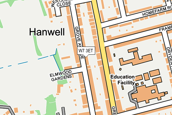 W7 3ET map - OS OpenMap – Local (Ordnance Survey)