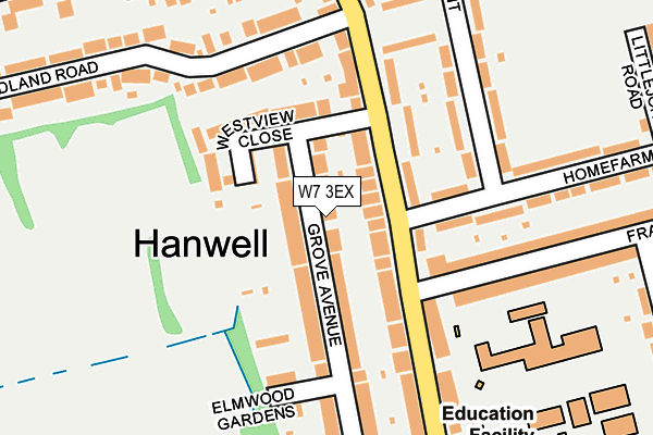 W7 3EX map - OS OpenMap – Local (Ordnance Survey)