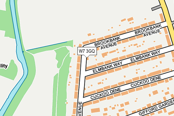 W7 3GQ map - OS OpenMap – Local (Ordnance Survey)