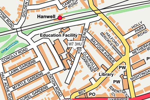 W7 3HU map - OS OpenMap – Local (Ordnance Survey)