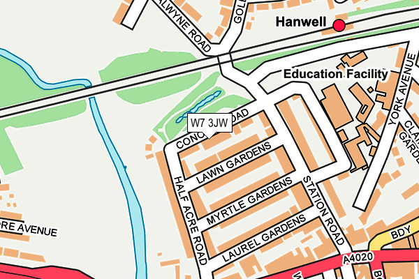 W7 3JW map - OS OpenMap – Local (Ordnance Survey)